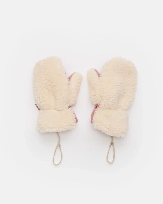 Benji Appliqué Sherpa Mittens Rose Dawn