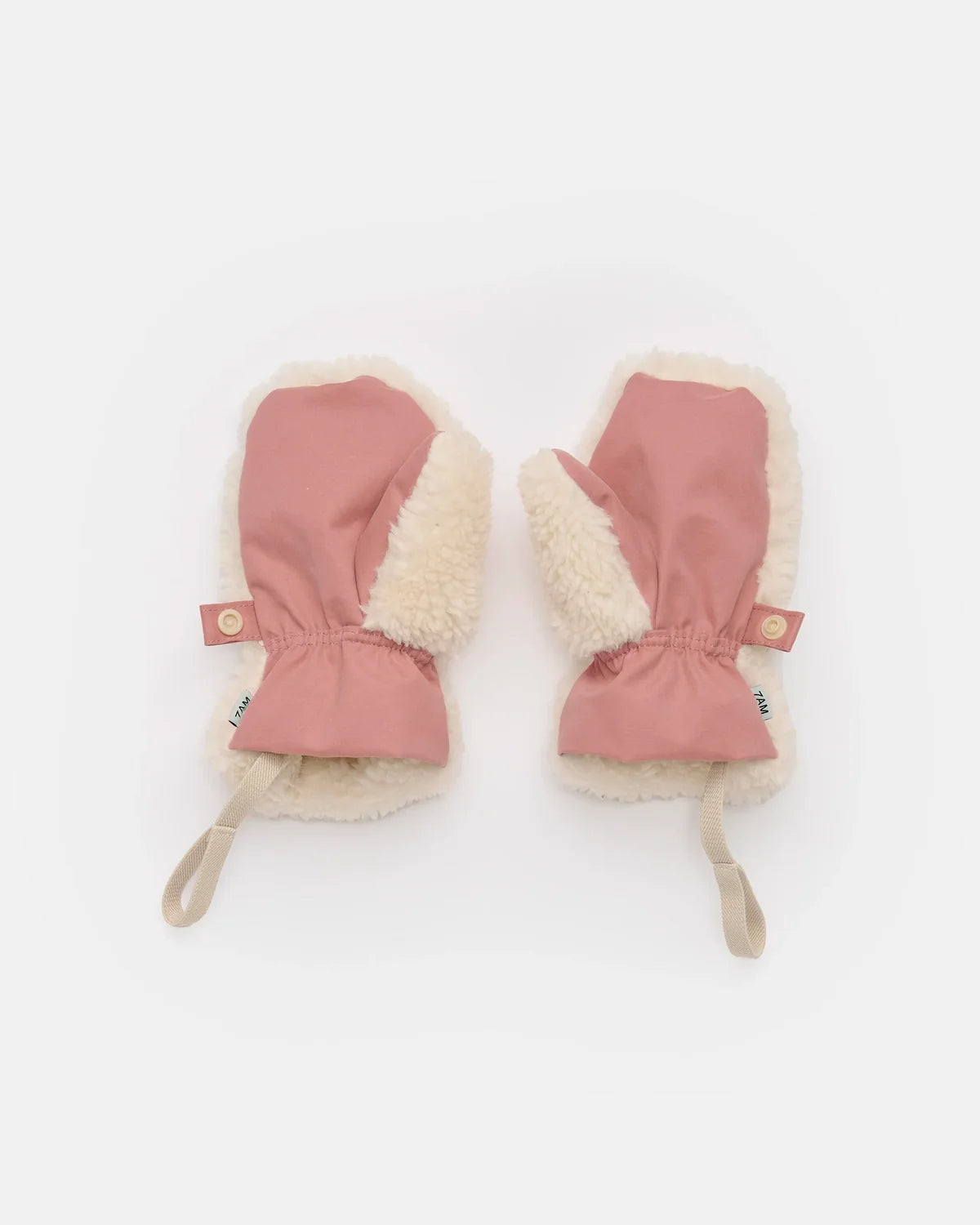 Benji Appliqué Sherpa Mittens Rose Dawn