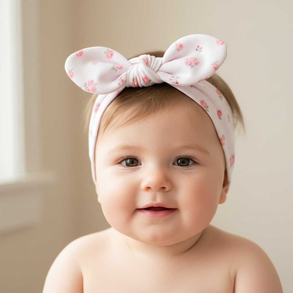 Tiny Rosebud Headband