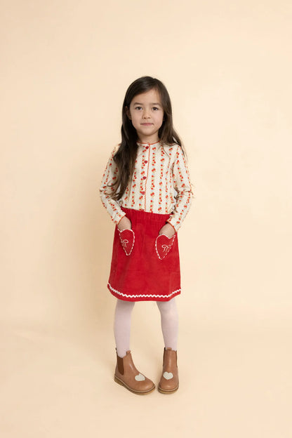 Carol Skirt - Poppy Red