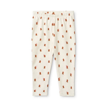 Charlie Leggings - Gingerbread Dot