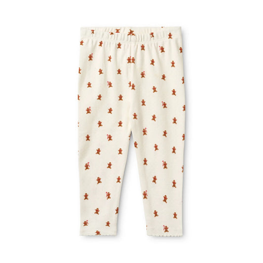 Charlie Leggings - Gingerbread Dot