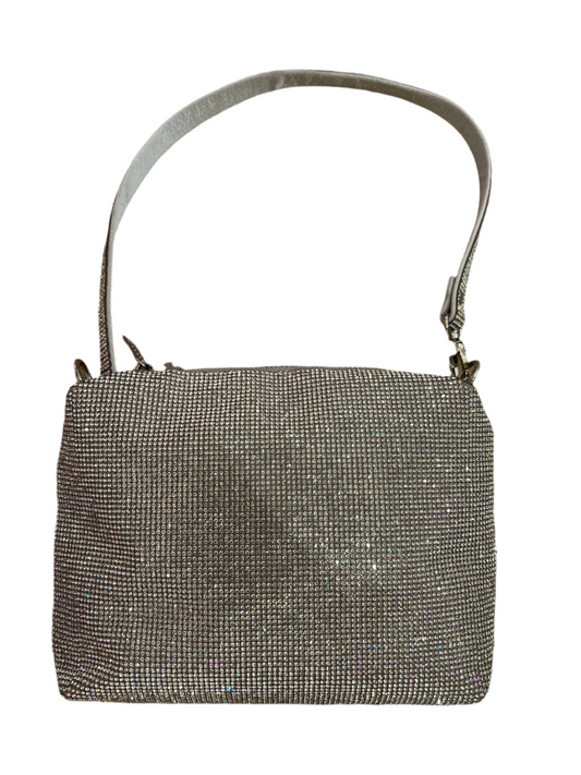 White Crystal Cross Body Bag