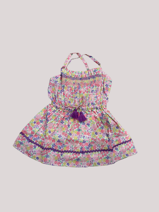 Alisson Dress Emma Floral Purple Print