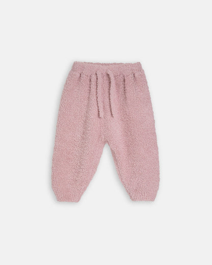Fuzzy Boxy Lounge Pants - Ash Rose