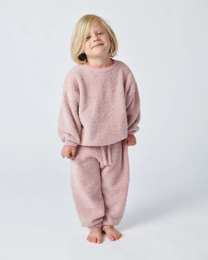 Fuzzy Boxy Lounge Pants Ash Rose