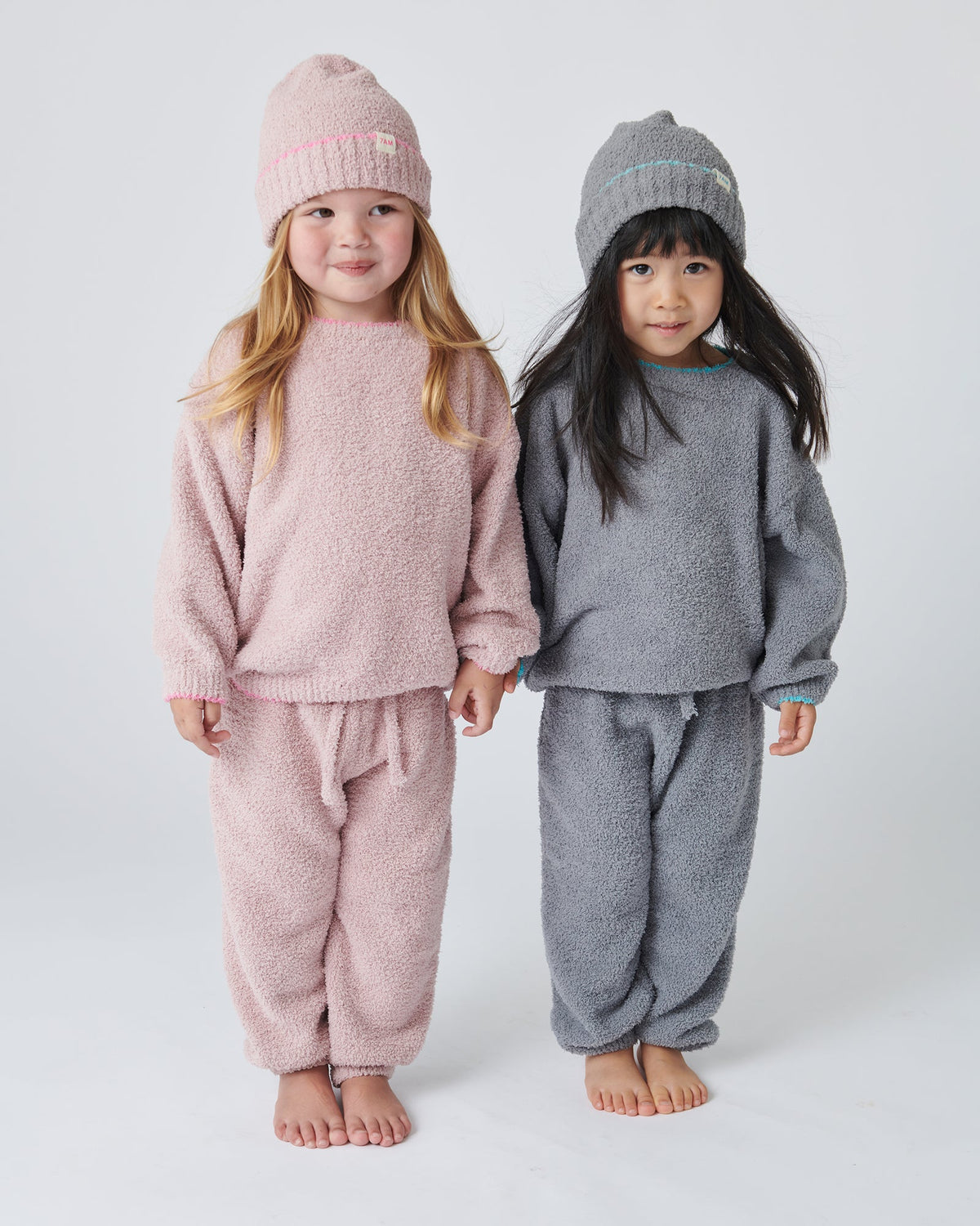 Fuzzy Boxy Lounge Pants Ash Rose