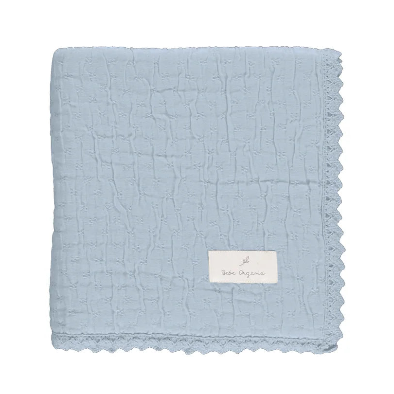 Lumi Blanket Chenille Blue Atlantic