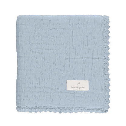 Lumi Blanket Chenille Blue Atlantic