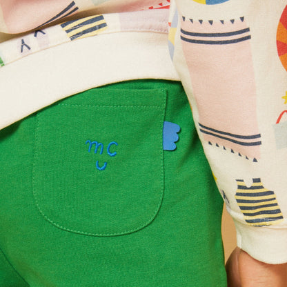 Recycled Cotton Fern Green Kid Short