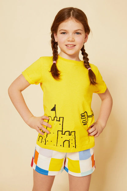 Recycled Cotton Sandcastle Baby T-Shirt