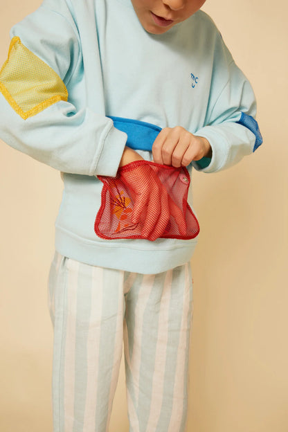 Recycled Cotton Pockets Kid Sweatshirt