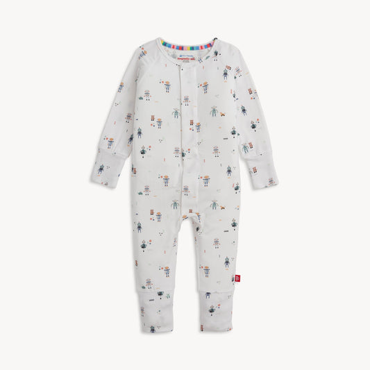 Magnetic Convertible Coverall - Love You A Bot