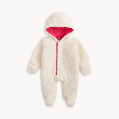 Magnetic Sherpa Footie - Gentle Cream