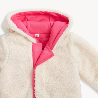 Magnetic Sherpa Footie - Gentle Cream