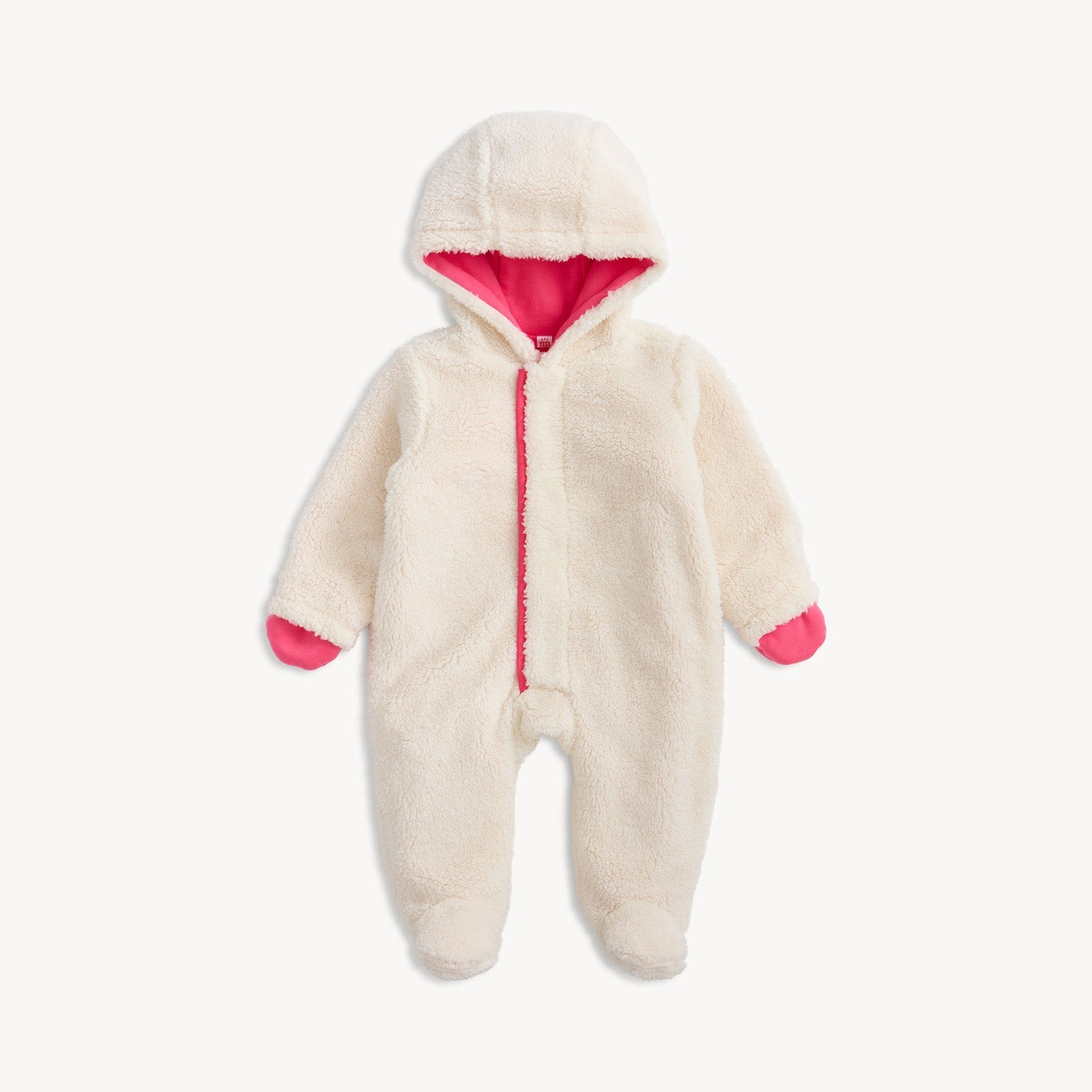 Magnetic Sherpa Footie - Gentle Cream
