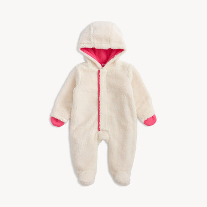 Magnetic Sherpa Footie - Gentle Cream