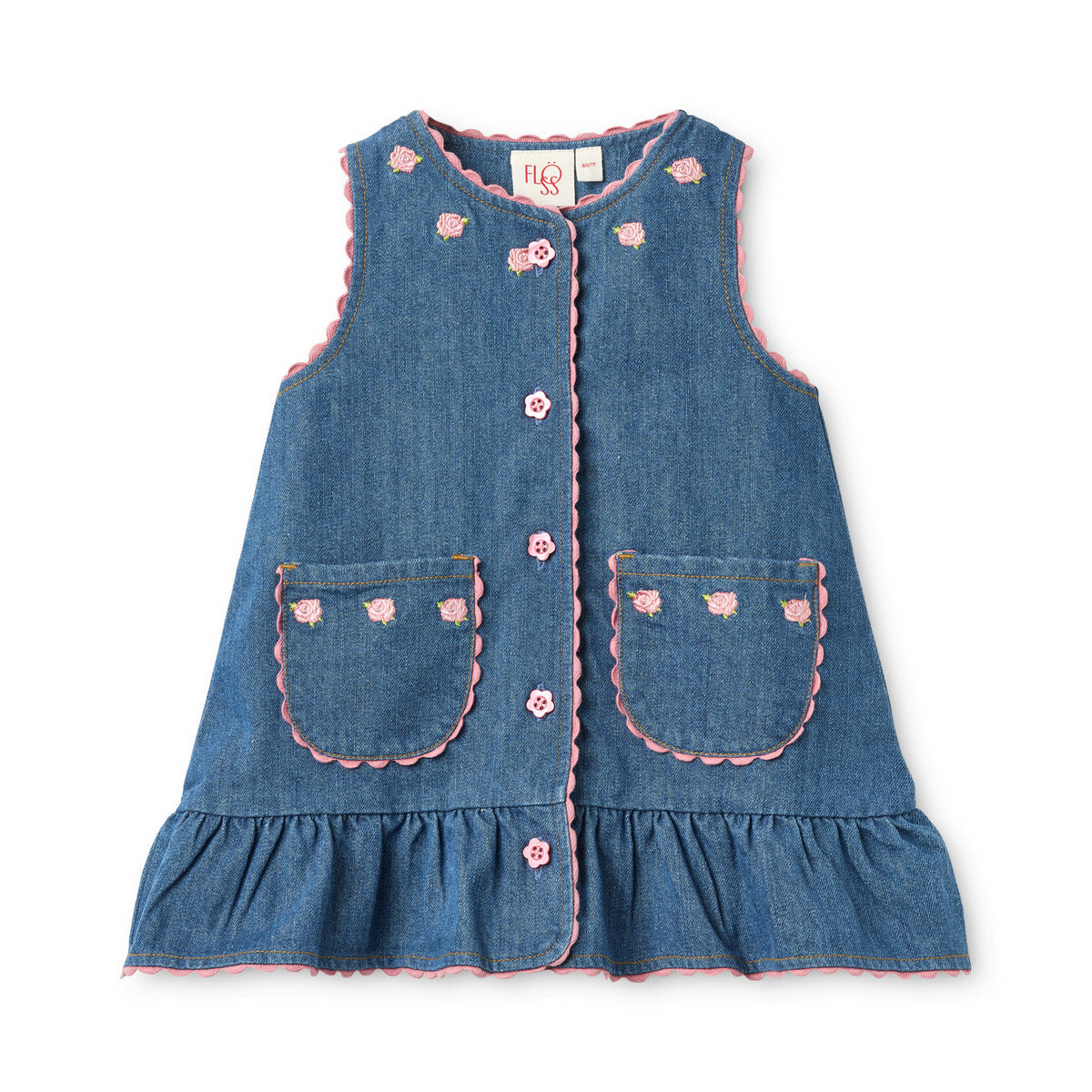 Monique Dress Mid Blue