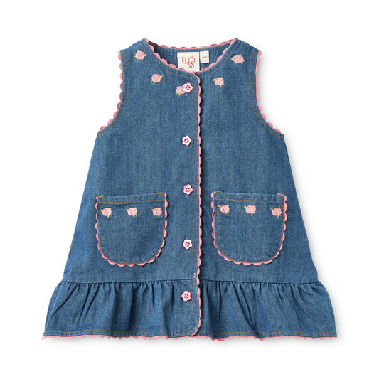 Monique Dress Mid Blue