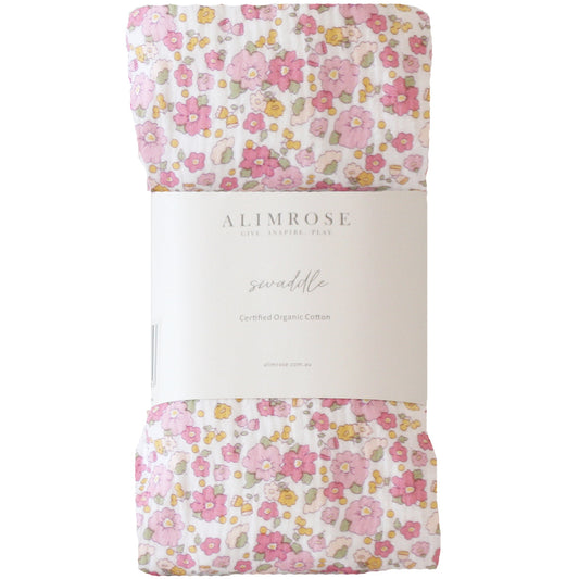 Muslin Swaddle- Rose Garden