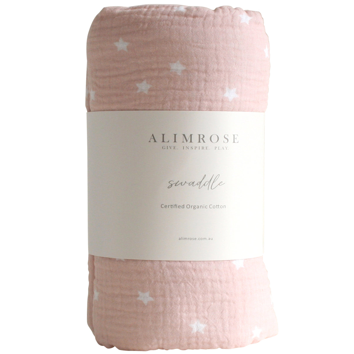 Muslin Swaddle- Starry Night Pink