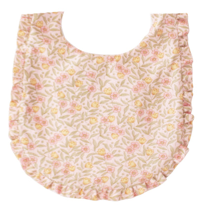 Ruffle Edge Bib - Blossom Lily Pink