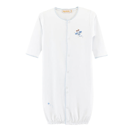 Sky Adventure Converter Gown w/Blue Crochet Trim
