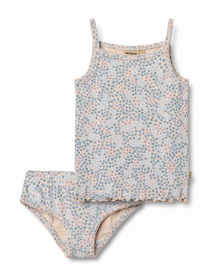 Underwear Havanna Set - Powder Blue Flowers