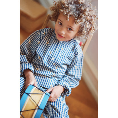 Olivian Shirt - Bee Blue Check