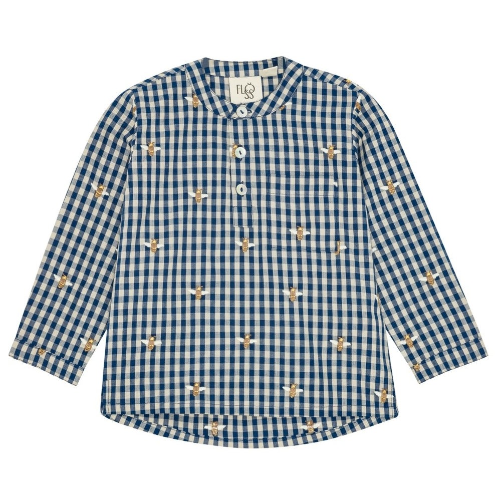 Olivian Shirt - Bee Blue Check