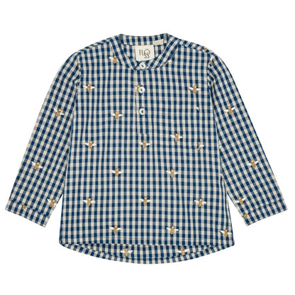 Olivian Shirt - Bee Blue Check