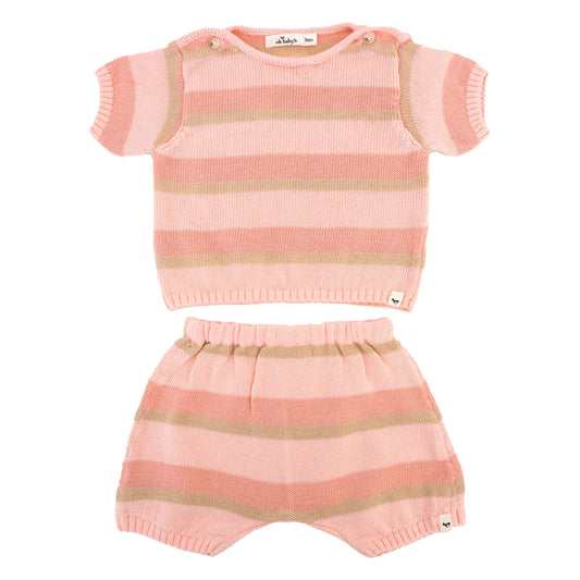 Apricot Country Club Knitted Short Set