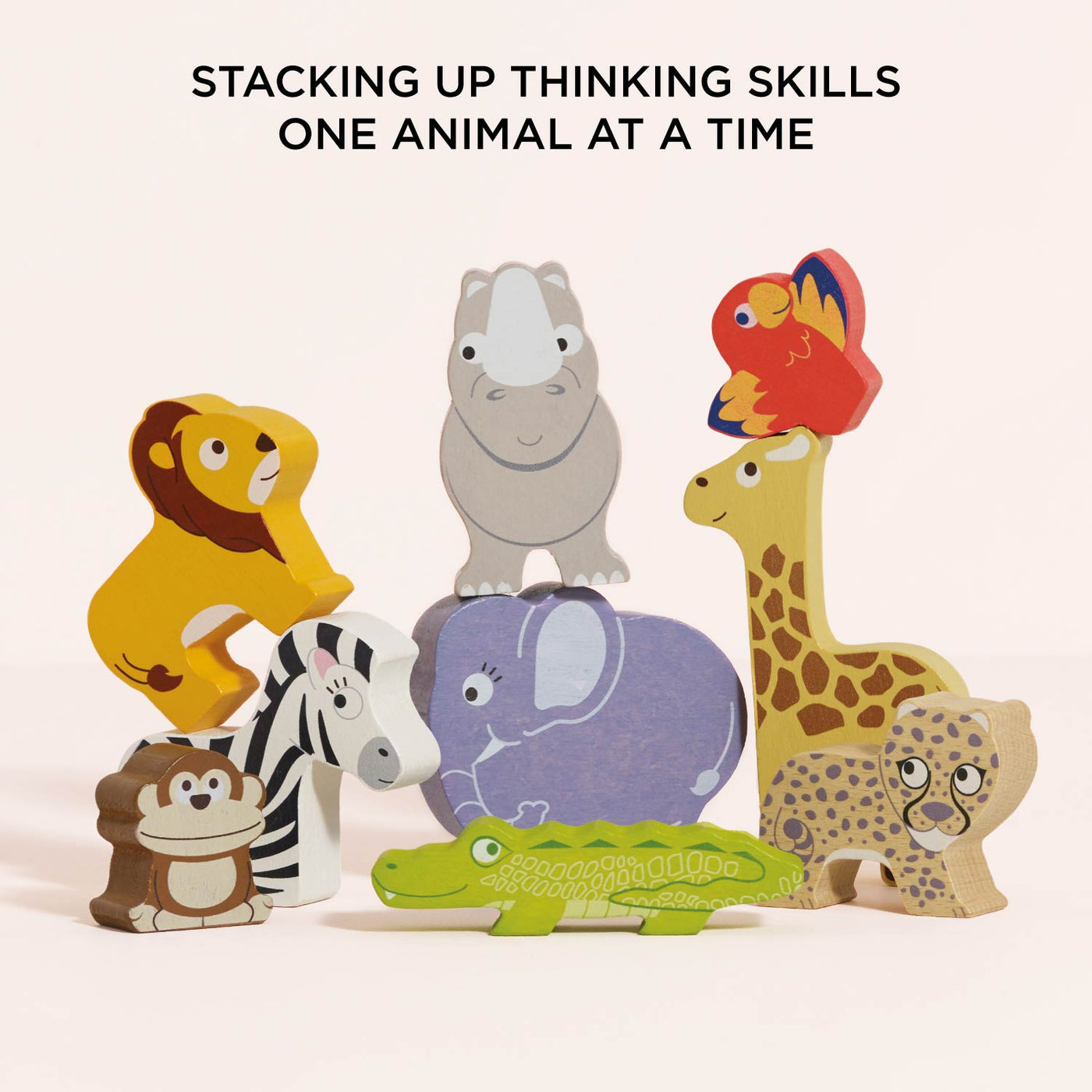 Safari Stacking Animals & Bag