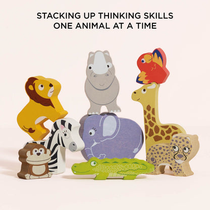 Safari Stacking Animals & Bag