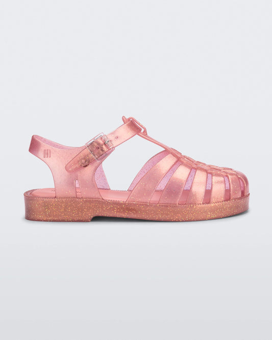Mini Melissa Possession Jelly Sandal in Pearly Pink