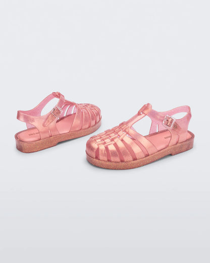 Mini Melissa Possession Jelly Sandal in Pearly Pink