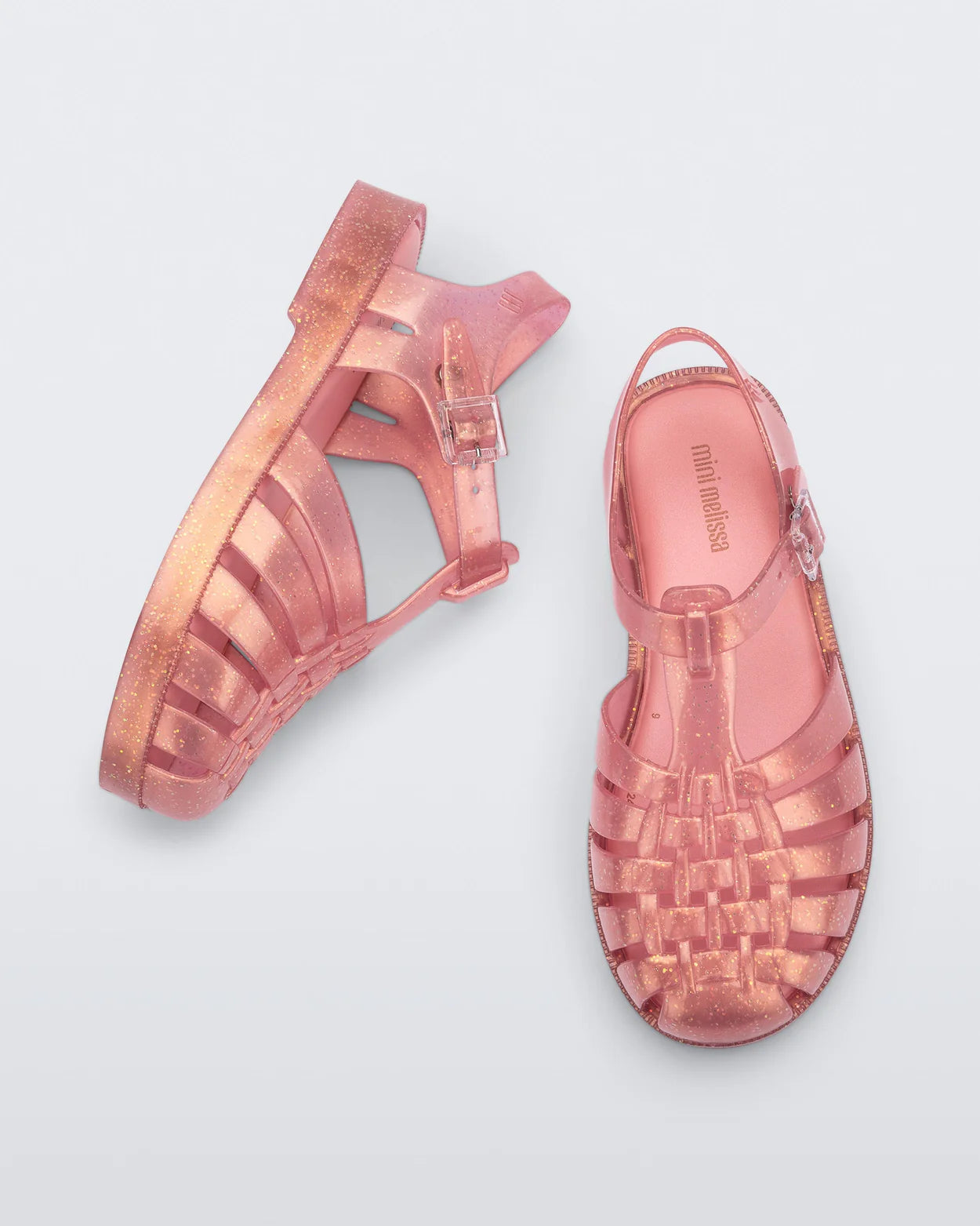 Mini Melissa Possession Jelly Sandal in Pearly Pink
