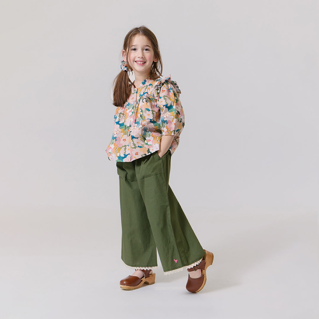 Girls Wylie Pant - Four Leaf Clover