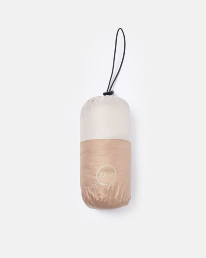 Roll Me Puffer - Tan Ecru