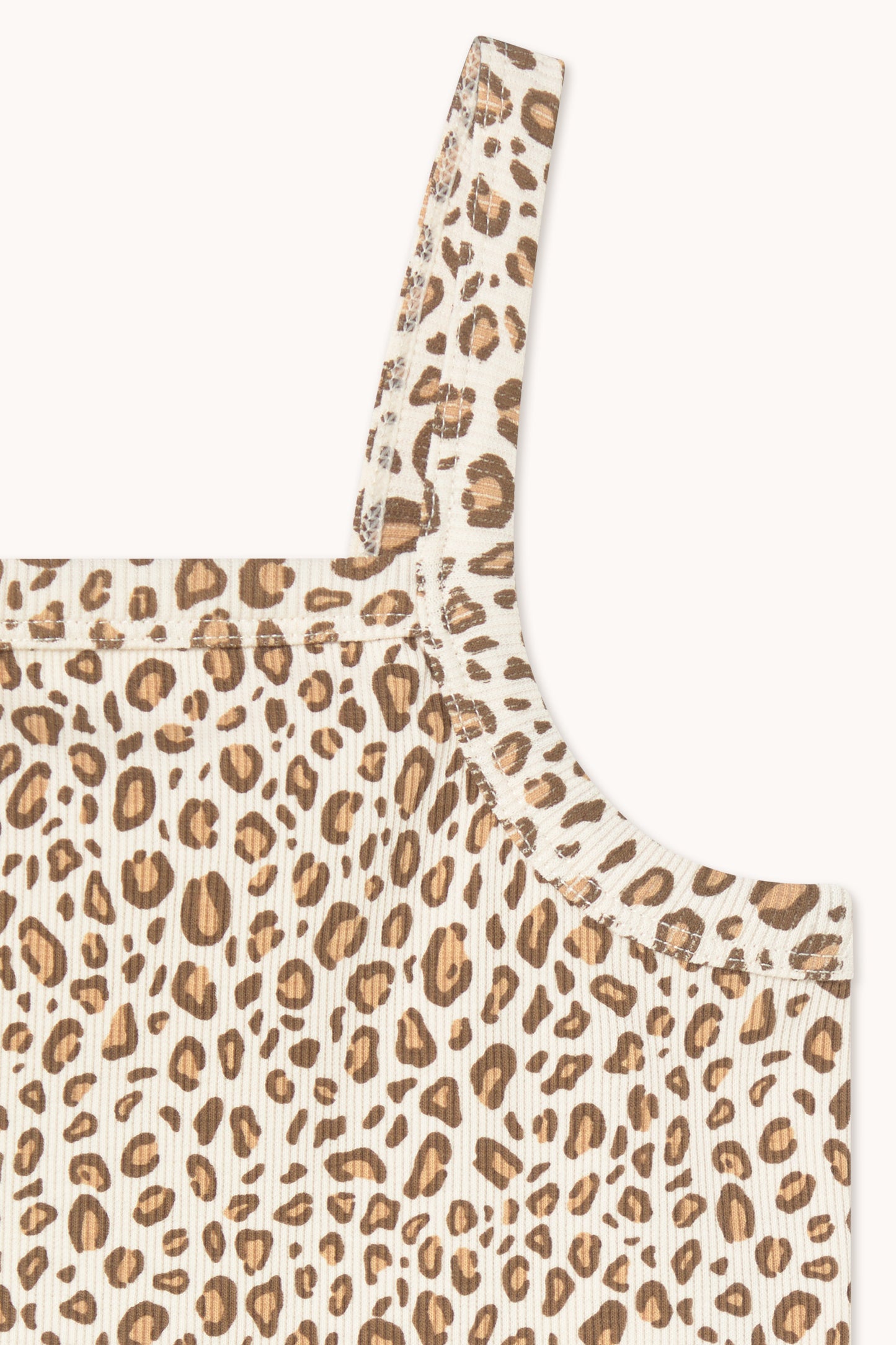 Animal Print Rib Top