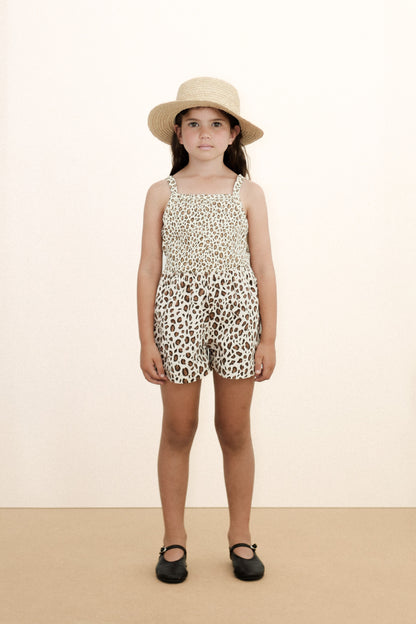 Animal Print Rib Top