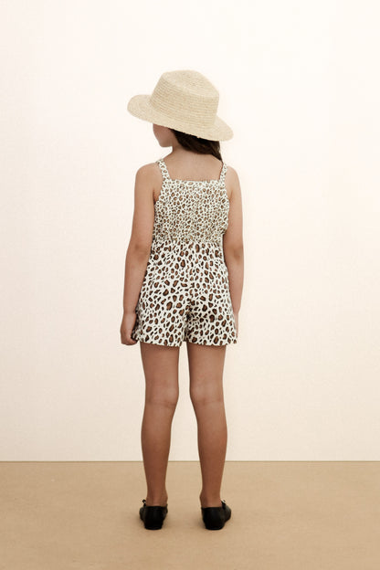 Animal Print Rib Top