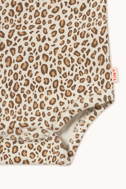 Animal Print Rib Sleeveless Body