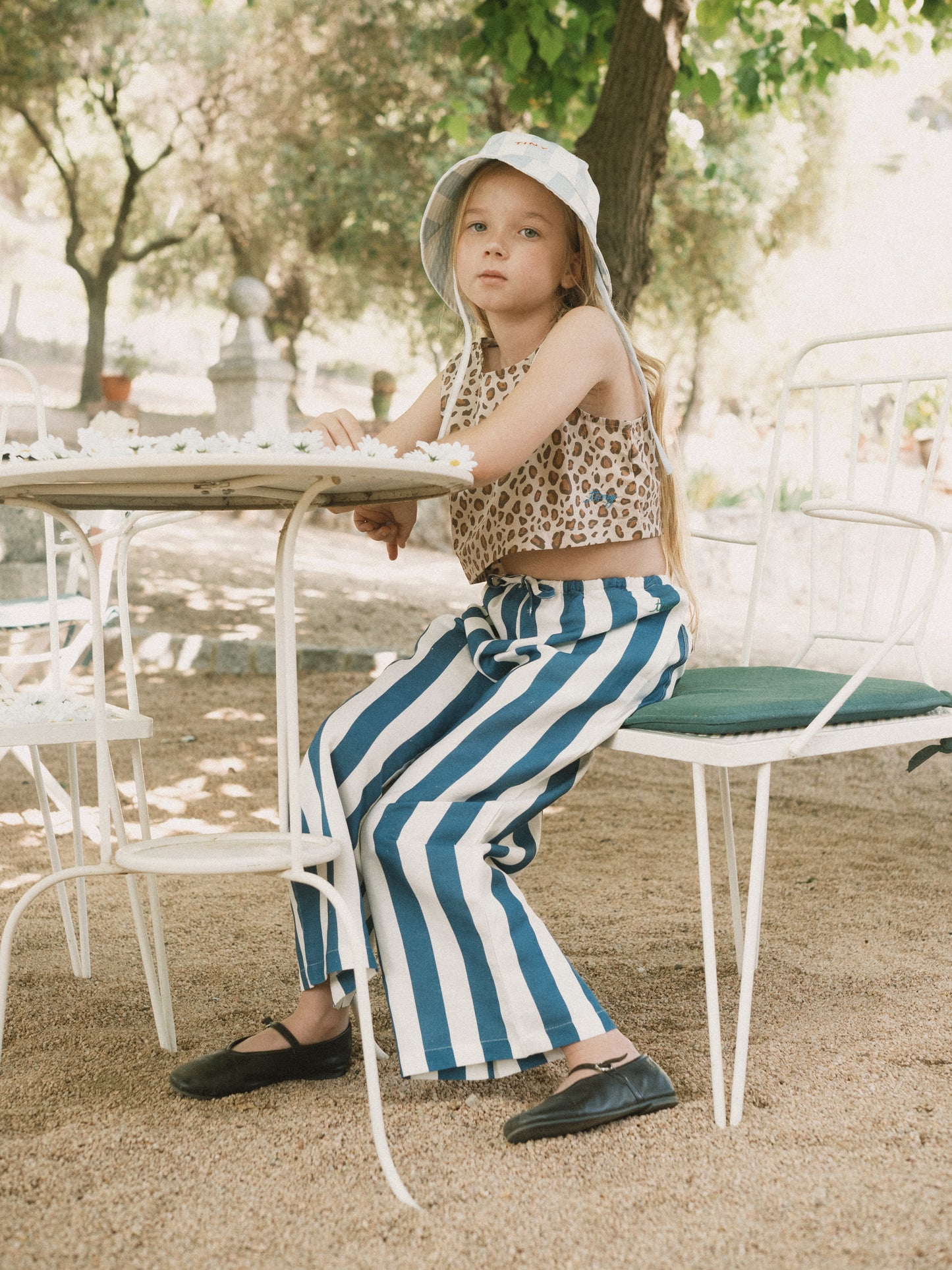 Animal Print Poplin Top