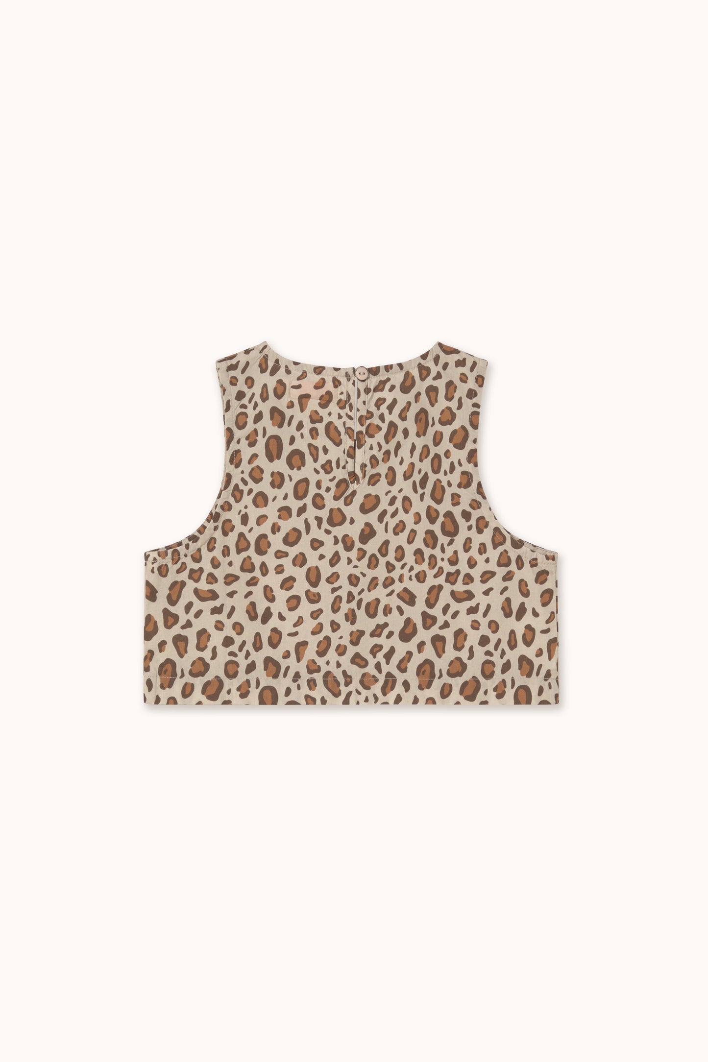 Animal Print Poplin Top