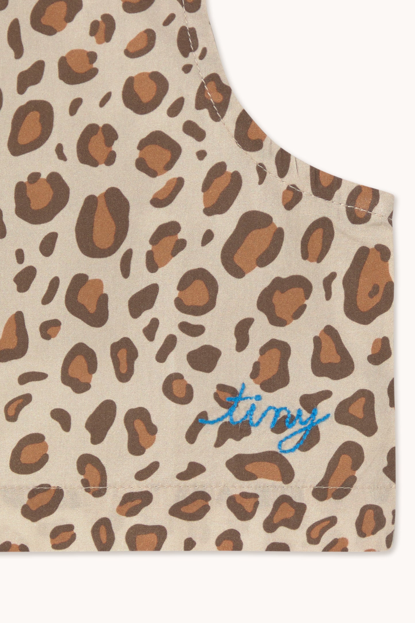 Animal Print Poplin Top