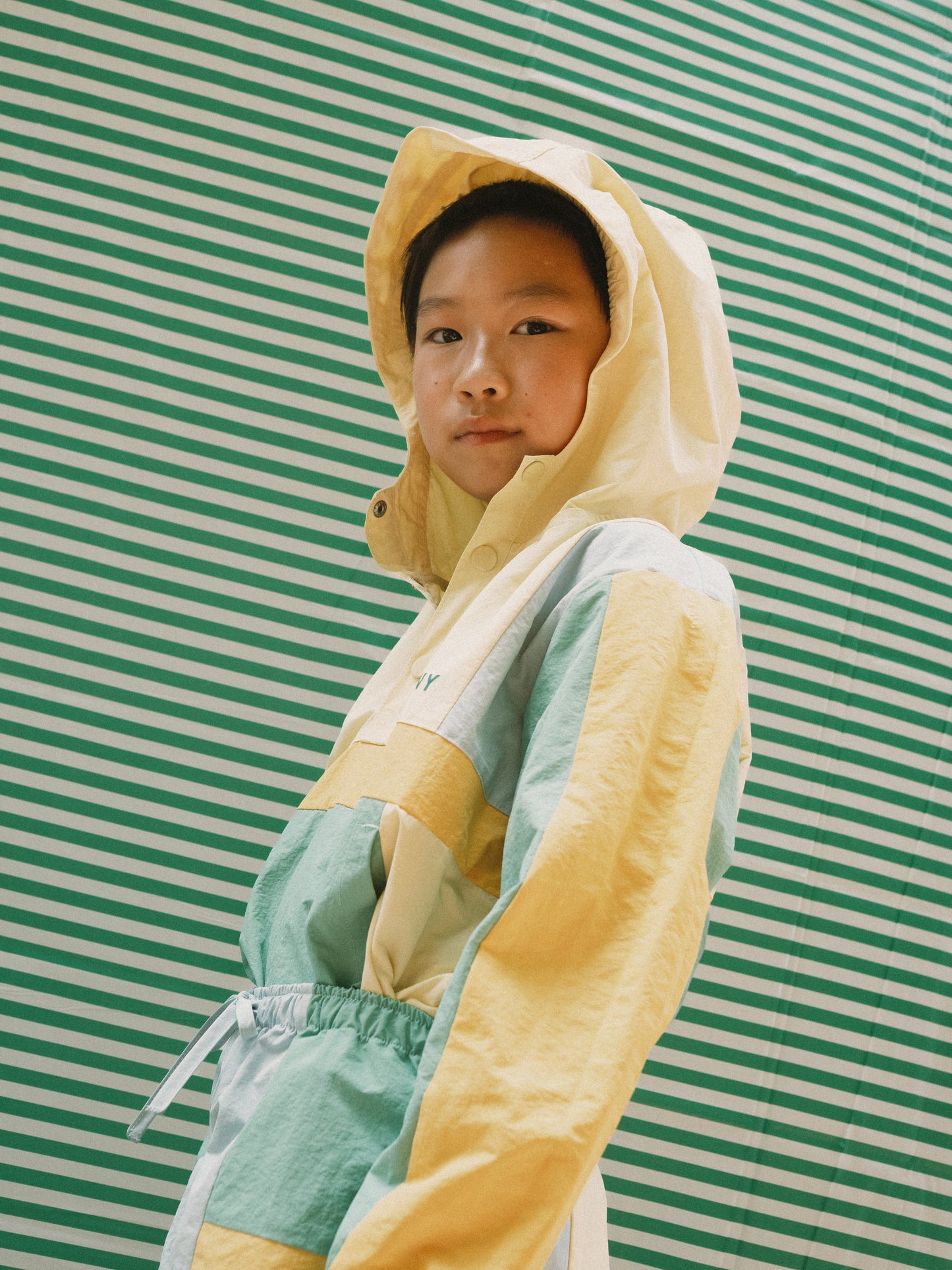 Color Block Woven Jacket