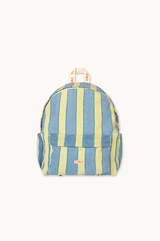 Retro Stripes Backpack Light Denim Wash
