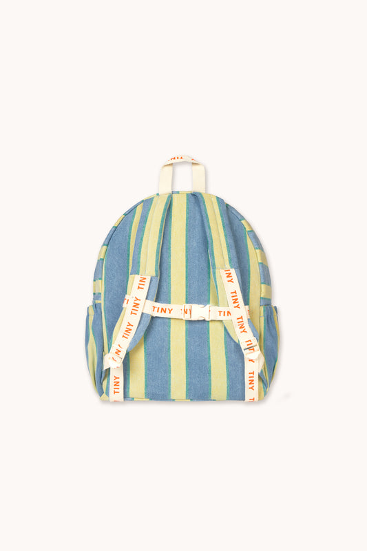 Retro Stripes Backpack Light Denim Wash