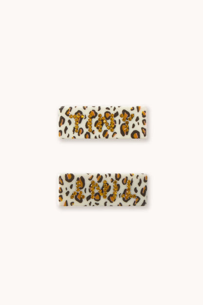 Animal Print Hair Clips Set